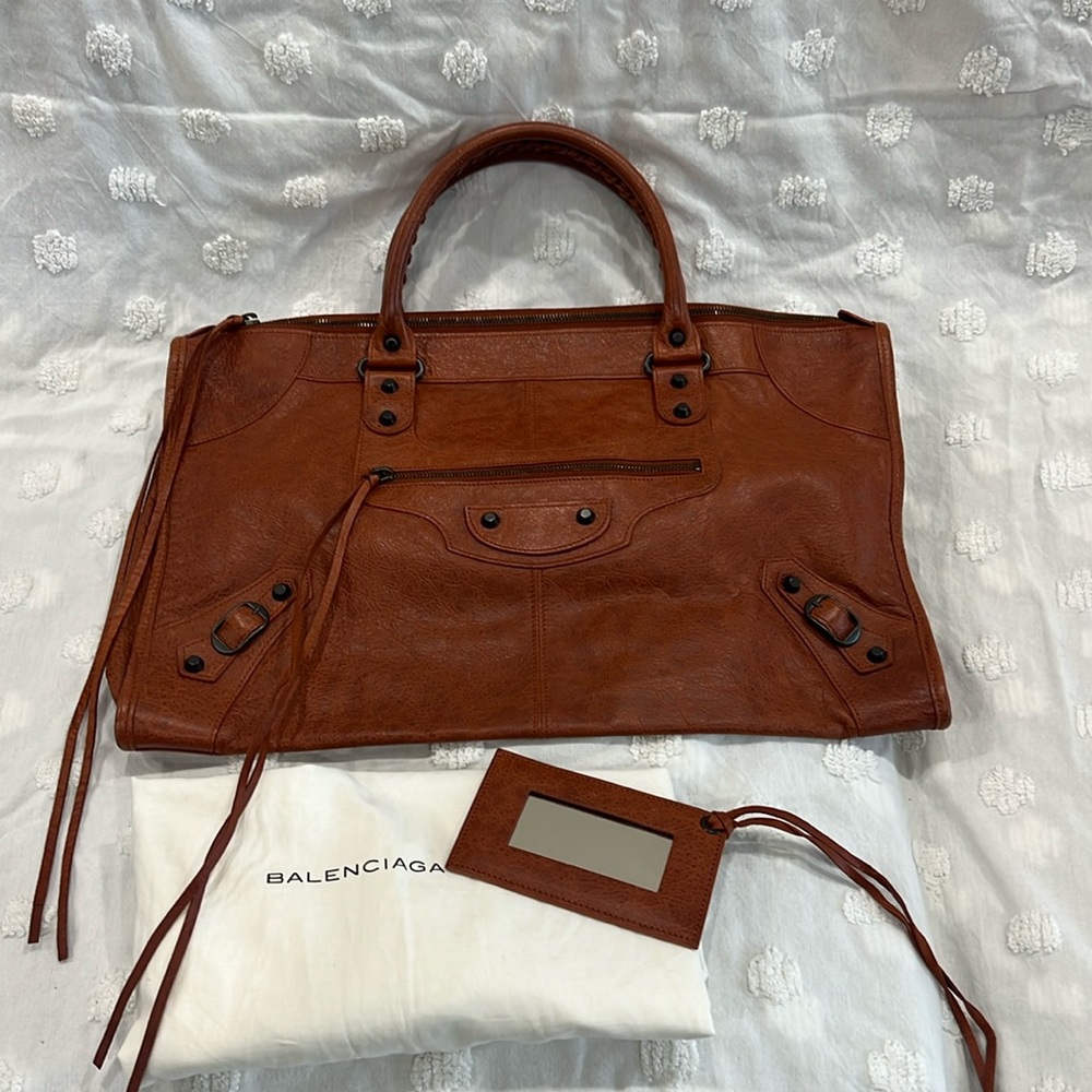 Balenciaga 2011 RH Work Bag in Orange Brûlée